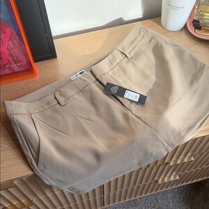 NWT Tan Mini Skirt